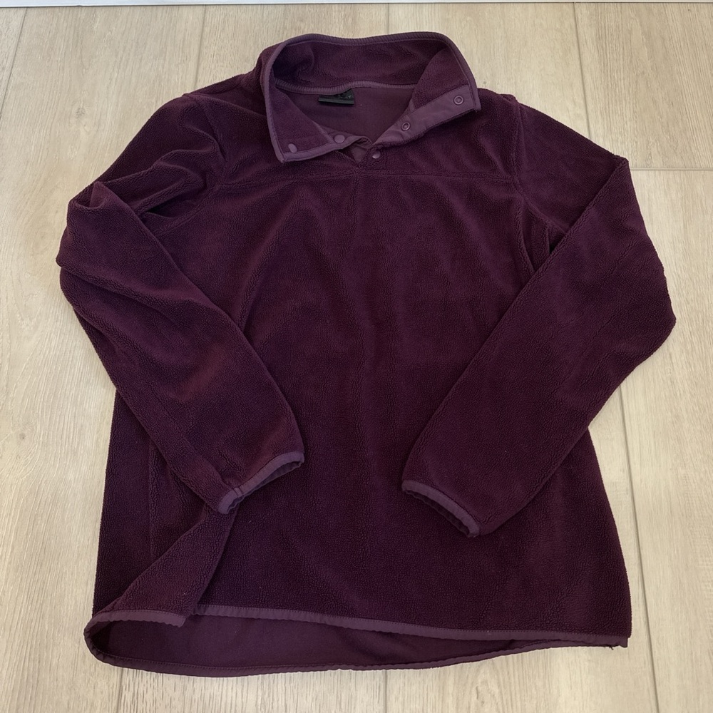 32 Degrees Purple Pullover Sweater with Stand-Up Collar Womens size S